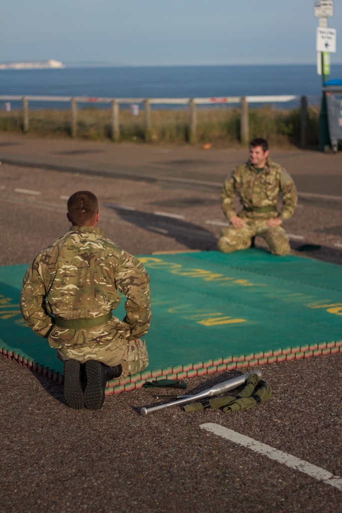 The moment before battle.