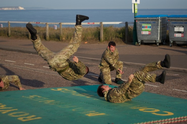 One guys beats up another. Try and figure out which.