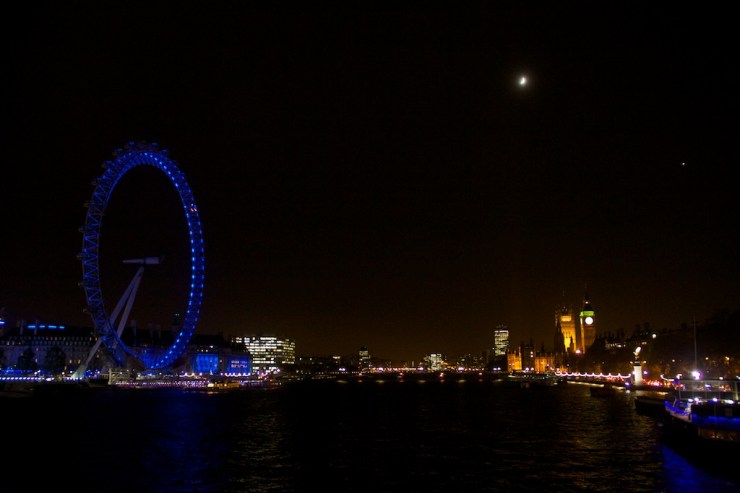 Stare at the London Eye enough and it will start playing tricks on your eyes.