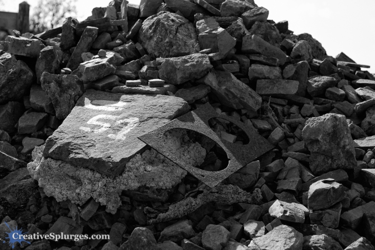 A pile of rocks and metal in the Massif de l'Esterel, France
